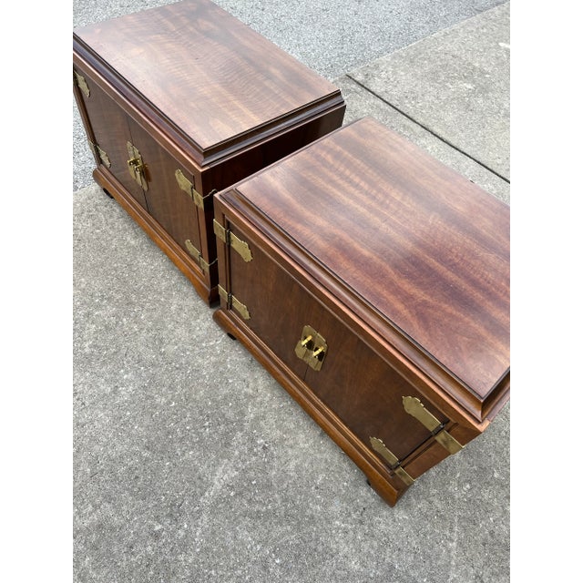1970s Chinoiserie Nightstands - Set of 2 For Sale - Image 4 of 10