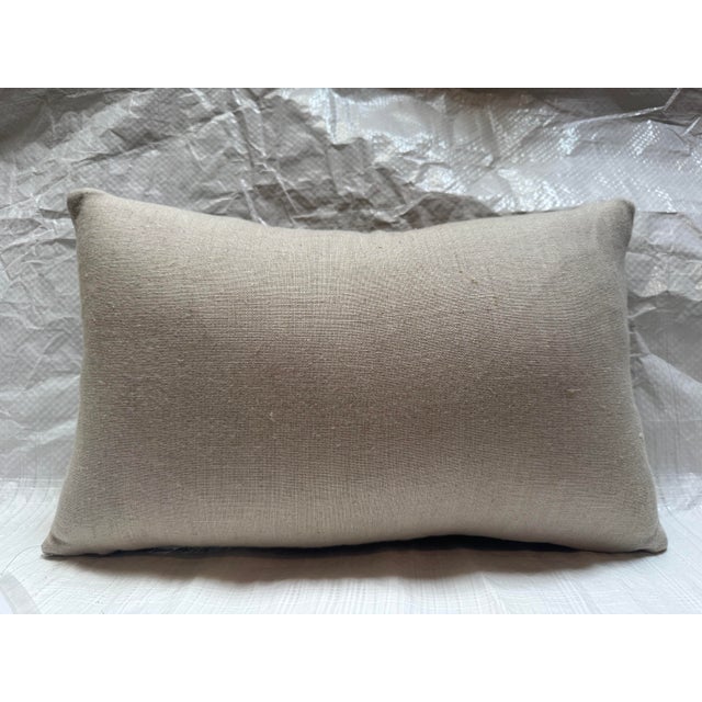 17th Century 17th Century Brussels Tapestry Fragment Pillow With Floral Motif For Sale - Image 5 of 5