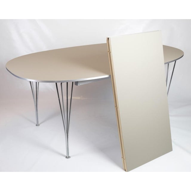 Model B616 Superellipse Dining Table by Piet Hein & Arne Jacobsen for Fritz Hansen For Sale - Image 17 of 18