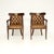 An exceptional pair of antique Regency period brass inlaid leather armchairs. They were made in England, they date from...