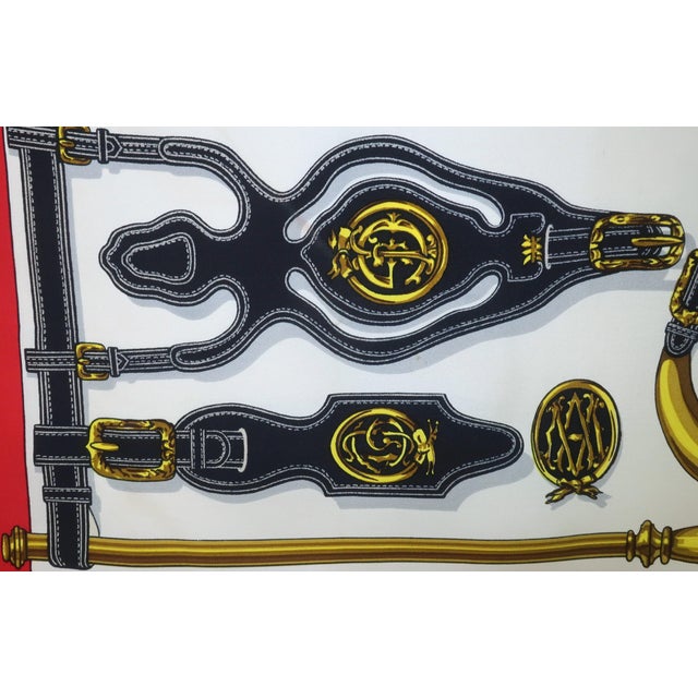 1980s Hermès Harnais Des Présidents Silk Scarf, 1980's For Sale - Image 5 of 17