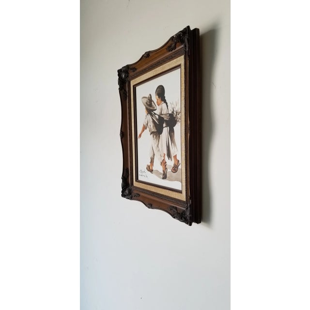 1990's Muir Figurative Abstract Watercolor Painting For Sale - Image 4 of 12