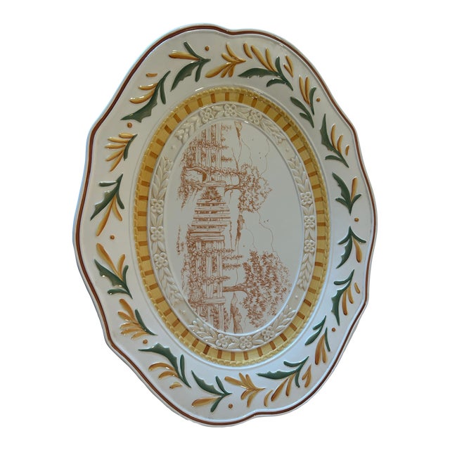 Vintage Fitz & Floyd Grand Haven Oval Platter For Sale