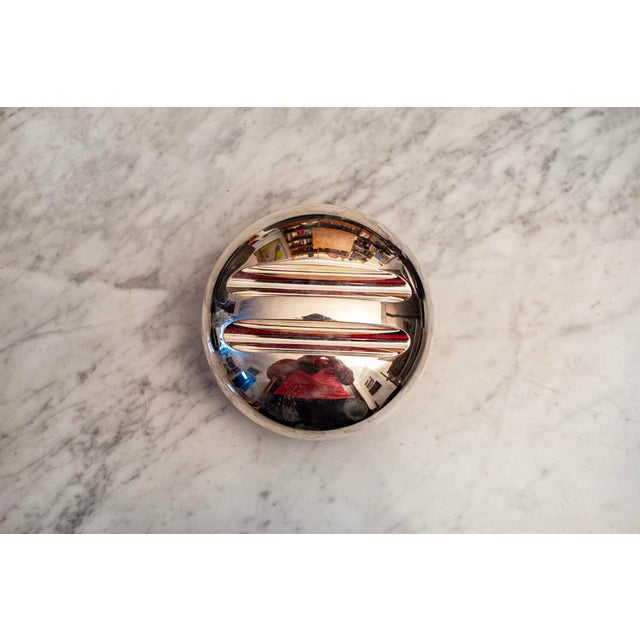Silver-plated sculpture box. Designed by Lino Sabattini 1970s This piece has an attribution mark, I am sure that it is...