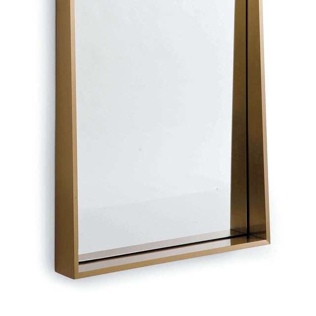 Regina Andrew Gunner Mirror in Natural Brass For Sale - Image 4 of 5