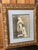 Marie Laurencin Female French Artist Fille Avec Chat Signed Marie Laurencin' (Lower Right) Charcoal Wash and Crayon on Paper Laid Down to Board For Sale - Image 9 of 12