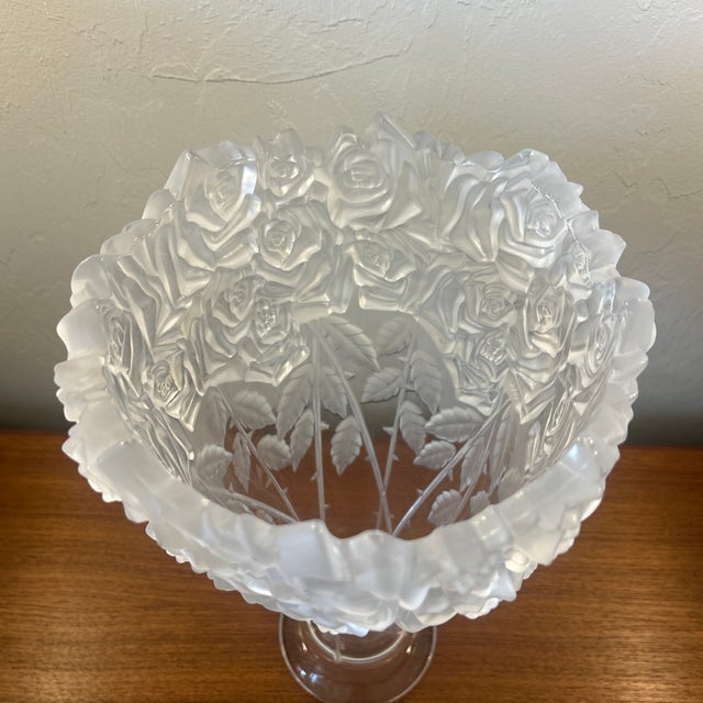 Godinger Shannon Crystal Vase Made by Godinger For Sale - Image 4 of 6