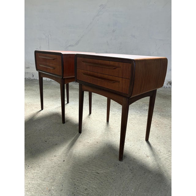 Bedside Tables by Johannes Andersen, 1950s, Set of 2, in Good conditions. Designed 1950 to 1959 This piece is attributed...