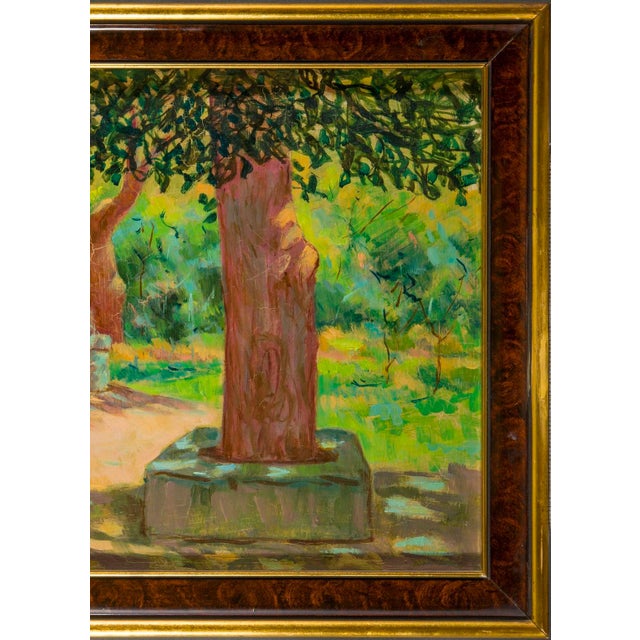 1950s Italian Signed Landscape Painting For Sale - Image 6 of 12