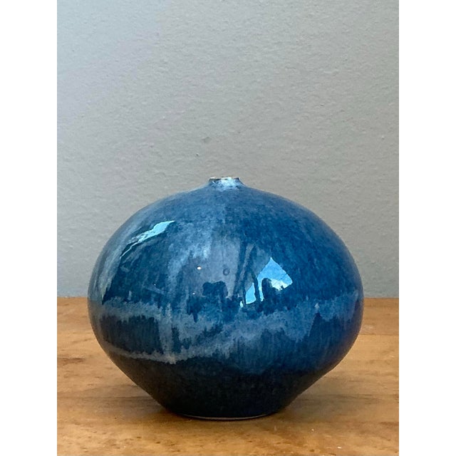 Vintage Original Studio Pottery Vase For Sale In West Palm - Image 6 of 12