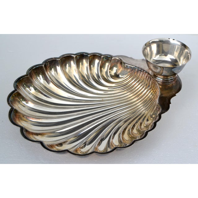 Mid-20th Century W. M. Rogers Silver Company Victorian Silverplate Clam Shell Scalloped Serving Bowl For Sale - Image 14 of 14