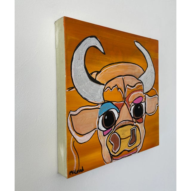 Figurative "L+m Think It Over" Original Acrylic Painting by Melinda McLeod For Sale - Image 3 of 11