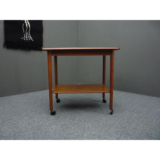 Teak Bar Cart from Dyrlund, 1970s For Sale - Image 10 of 10