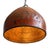 Vintage iron pendant light crafted from a hand-forged bowl from early–mid 20th century India. Such vessels were...