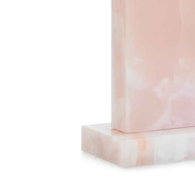 The Aphrodite Marble Table Lamp brings timeless elegance to any interior with its luxurious pink marble base accented by...
