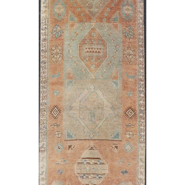Tribal Tribal Medallion Design Antique Persian Kurdish Rug in Warm Earth Tones For Sale - Image 3 of 13