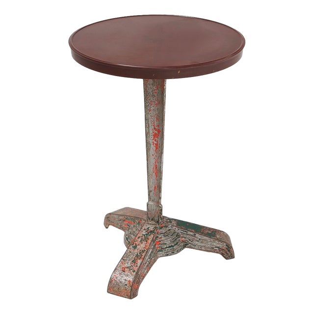 Bistro Table with Bakelite Top by Louis Vuitton for Rex, France, 1930s For Sale