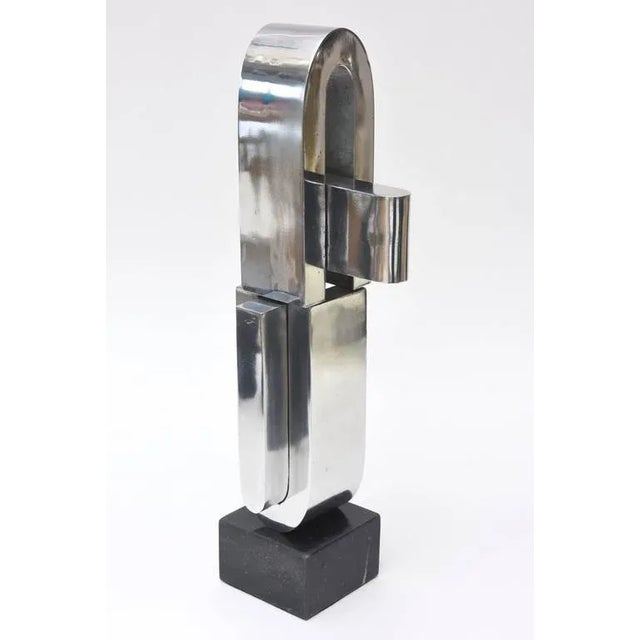 This fabulous double U shaped abstract sculpture by the noted artist and sculptor Mary Preminger is so modernist. It...