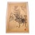 Late 19th Century Utagawa Yoshimune II Woodblock a Single Horseman in Deep Snow 36 Tales of Snow Meiji For Sale