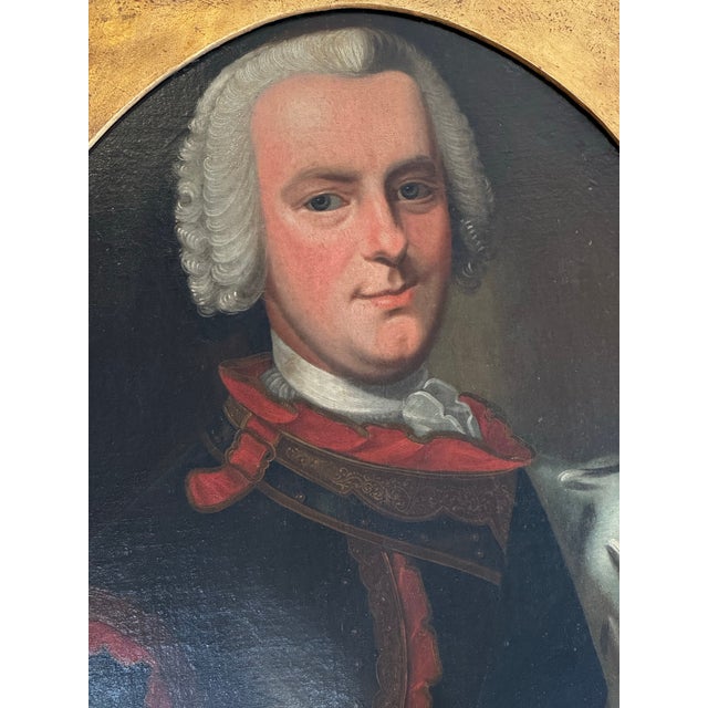 Realism Antique Portrait Painting of King George I For Sale - Image 3 of 11