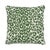 Schumacher Iconic Leopard 18" Pillow in Green For Sale