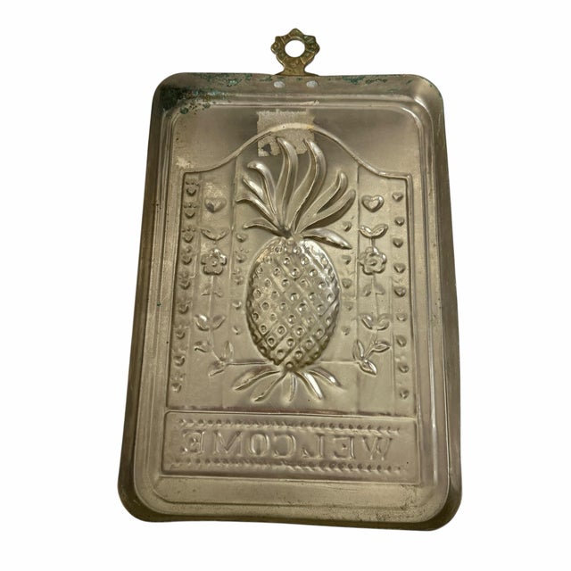French Country Vntage Pineapple Copper Food Mold For Sale - Image 3 of 4