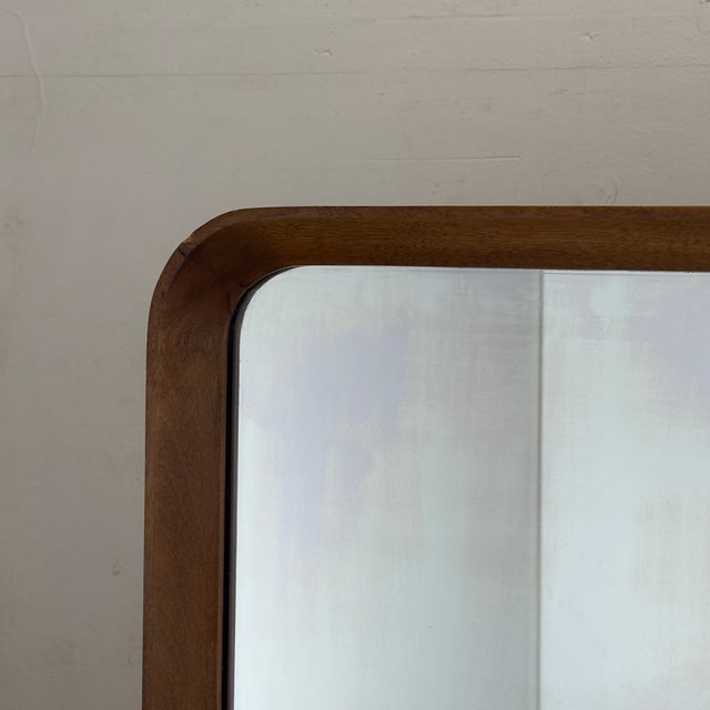 Modern Early 20th Century Large Carved Walnut Mirror From the Max Posnick Furniture Company For Sale - Image 3 of 9