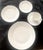 Art Deco Fleuron Chloe’ Paris White by China 5 Piece Place Setting Mint Condition For Sale - Image 3 of 17