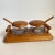 Wood Mid Century Danish Modern 1969s Teak Condiment Set With Tray & Spoons Mustard Relish For Sale - Image 7 of 9