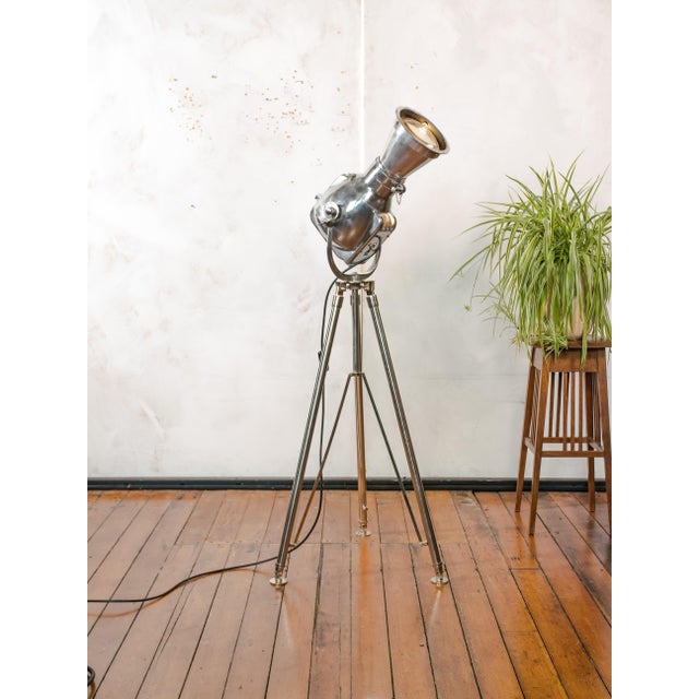 Patt 23N Spotlight on Chrome Tripod from Strand Electric, England, 1960s For Sale - Image 11 of 17