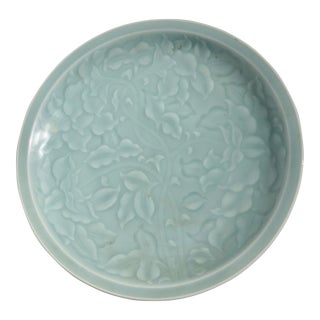 Longquan Celadon Porcelain Platter For Sale