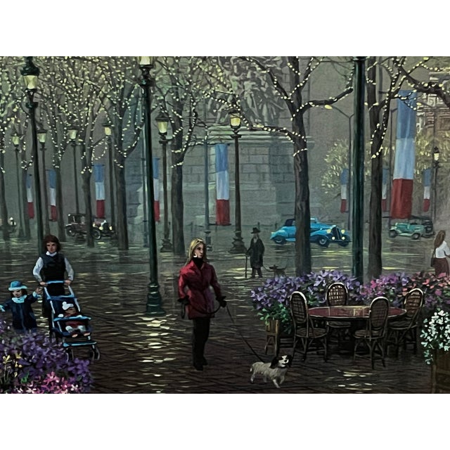 Limited Edition Serio Lithograph "Arc De Triumph" Signed/ 1292/2250 For Sale - Image 9 of 12