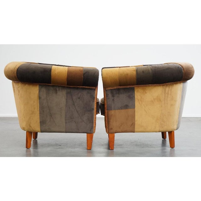 English Chesterfield Club Chairs, Set of 4 For Sale - Image 3 of 17