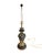 Chelsea House Spiral Black and Gold Lamp This lamp has a round base with rope details. There is an urn shaped center that...