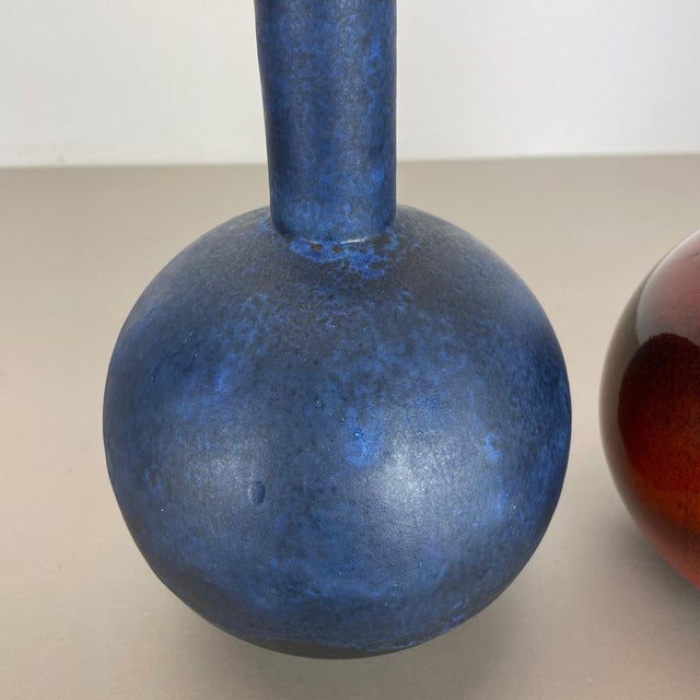 Fat Lava Pottery Vases from Ruscha, Germany, 1960s, Set of 2 For Sale - Image 9 of 18