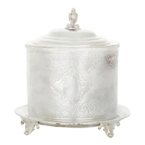 Antique English Sheffield Silverplate Tea Caddy