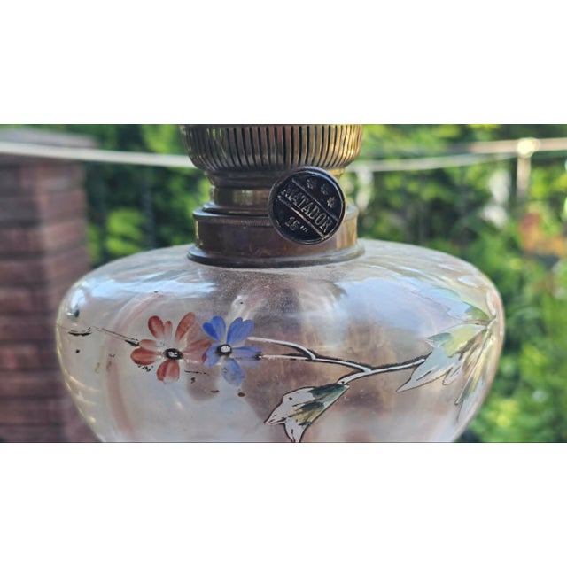 Antique Matador 15 Oil Lamp For Sale - Image 3 of 8