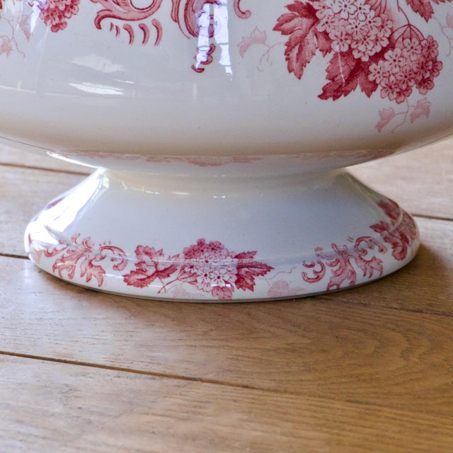 Large Antique French Salad Bowl from St Amand, 1886 For Sale - Image 6 of 13