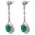 Early 21st Century 10.18 Carats Natural Zambian Emerald Earrings with Diamonds 1.43 Carats 14k Gold For Sale - Image 5 of 18