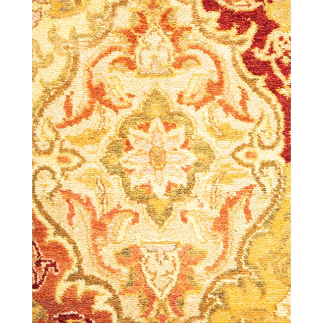 Traditional Mogul, One-of-a-Kind Hand-Knotted Area Rug - Yellow, 3' 2" x 5' 5" For Sale - Image 3 of 8
