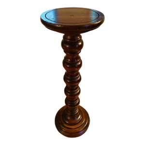 Vintage Wooden Barley Twist Plant Stand