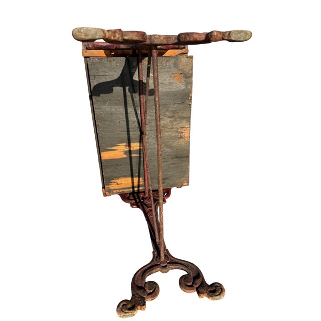 Antique French Cast Iron and Marble Bistro Table, 1900s For Sale - Image 9 of 18