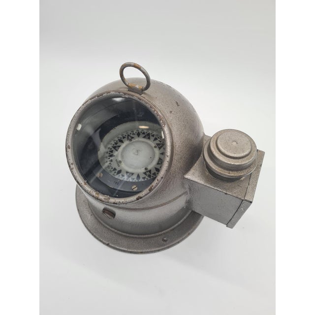 Marine Compass in Metal and Glass, 1960s For Sale - Image 11 of 11