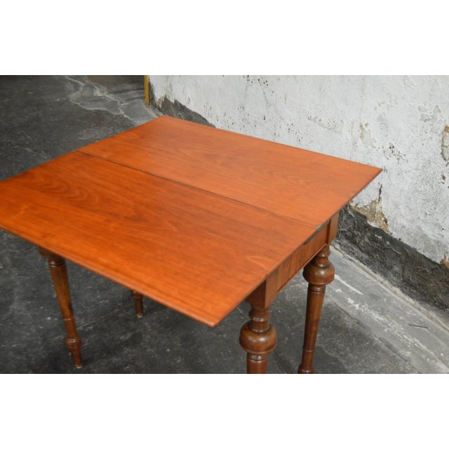 Late 19th Century Swedish Neoclassical Mahogany Game Table Console For Sale - Image 5 of 10