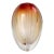 Evolution by Waterford “Mesa Sunrise” Red Amber Art Glass Vase, Poland For Sale