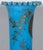 Moser Glassworks 19th Century Victorian Moser Blue Opaline Glass Vase: Gilt Floral Decor, 15.5" For Sale - Image 4 of 10