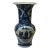 Vintage Chinese Blue White Porcelain Scenery Wide Mouth Vase For Sale