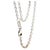 Modern Diamond-Cut Cable Chain Necklace - Platinum - 18 Inch, 10 Gm For Sale - Image 3 of 8