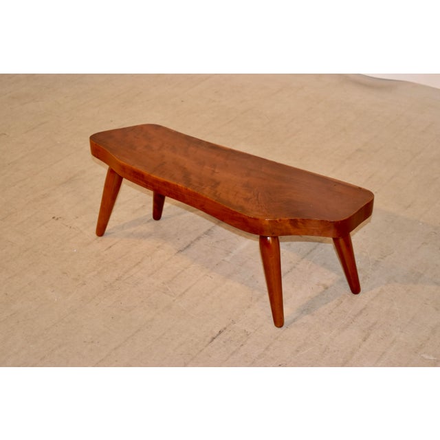 Handmade cocktail table made from Cherry in the North Carolina mountains, circa 1960. The table was purchased from the...