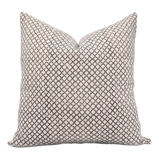 Fabdivine Traditional Block Print Pillow Cover 24x24 Inch Duck Canvas-Kabutar Jaal For Sale